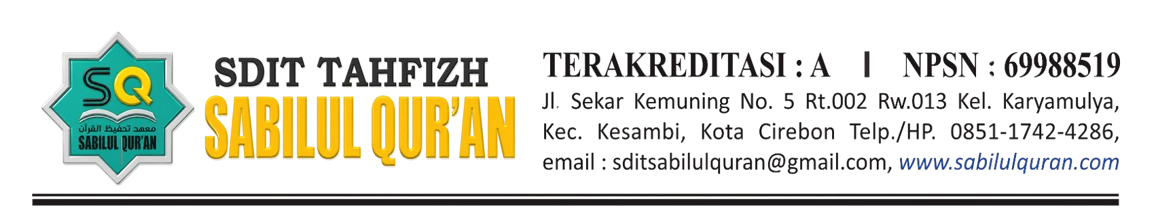 Kop Surat SDIT Tahfizh Sabilul Qur'an